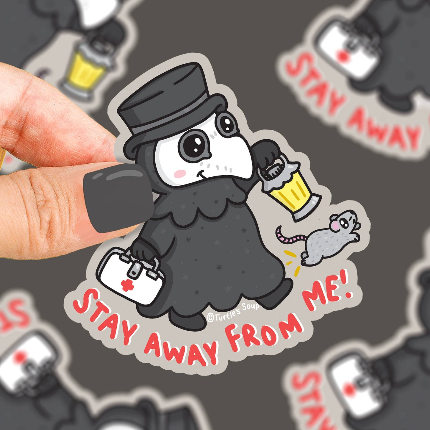 Stickers - TS - Plague Doctor Stay Away