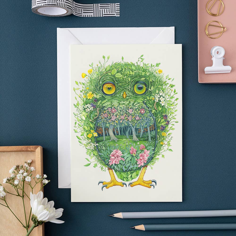 Greeting Card - DM Collection - Owl from Wild Wood