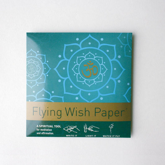 Flying Wish Paper - GOLDEN OM / Mini kit with 15 Wishes + accessories