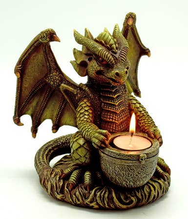 Dragon Tee Light/Incense Holder