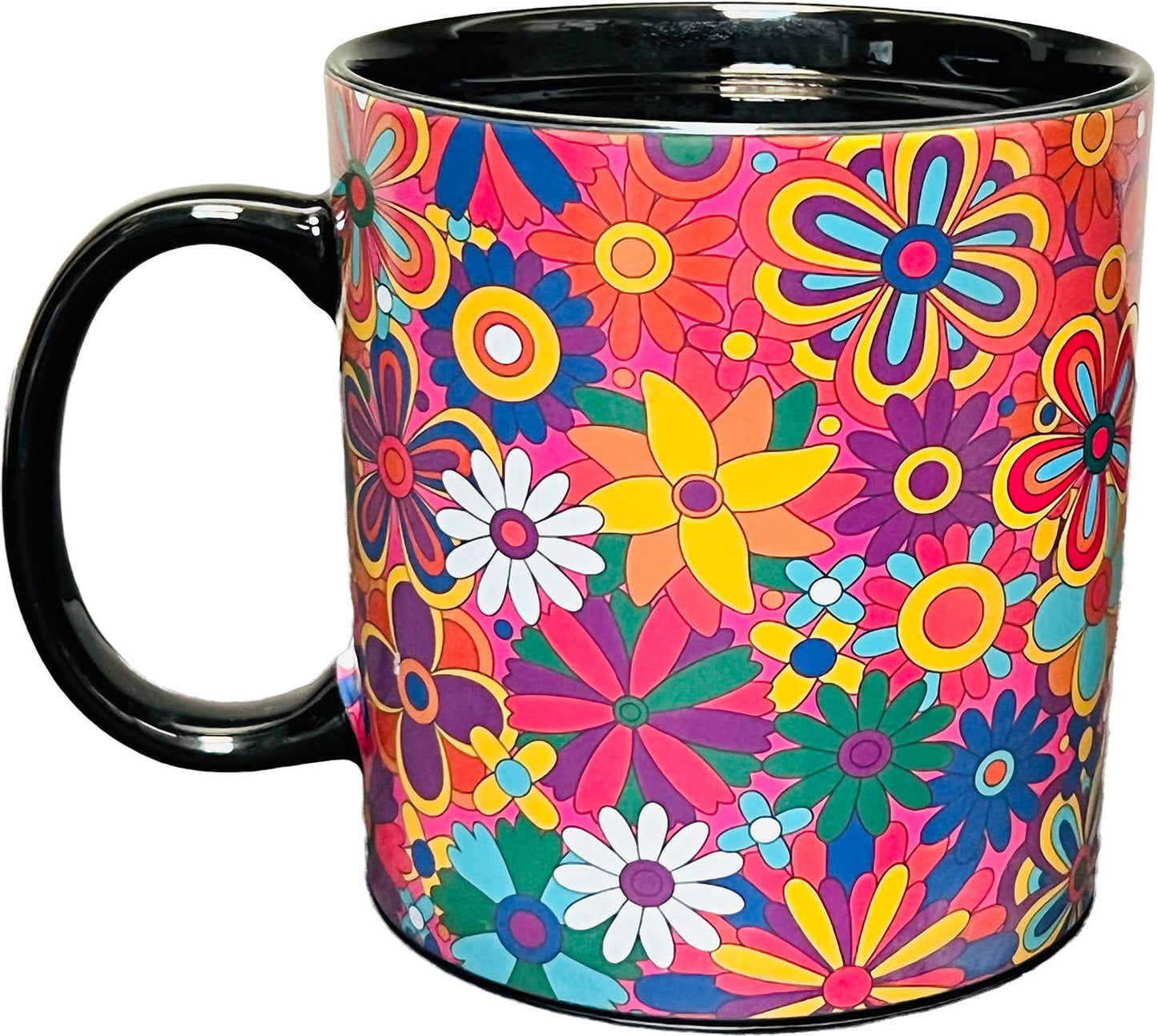 Blooming Flowers Heat Reveal Mug - Pink/Red