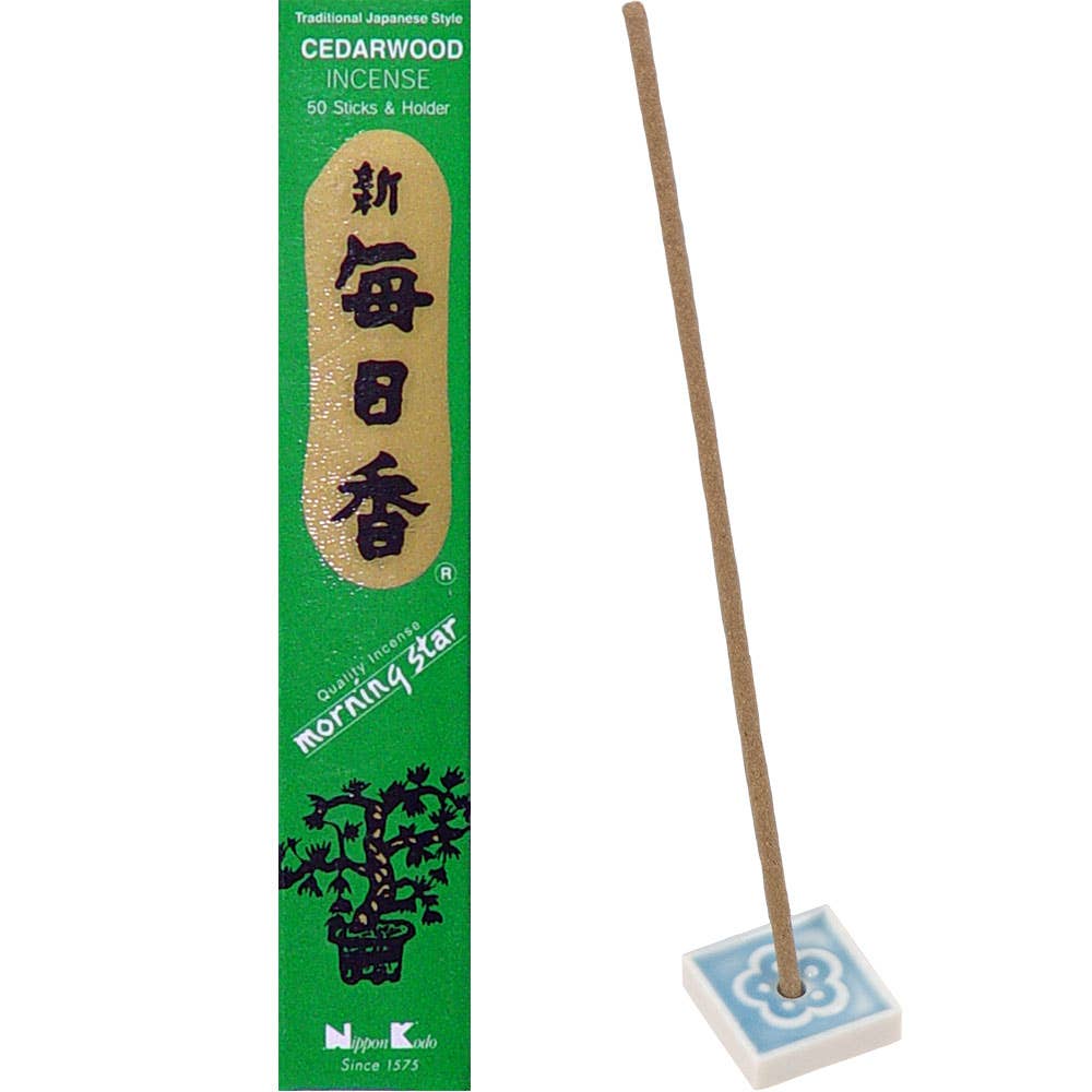 Morning Star Incense 50 Sticks Cedarwood