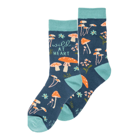 Karma Crew Socks: Mushroom