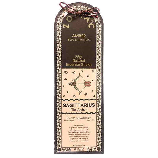 Zodiac Natural Incense- Sagittarius: Amber 25 g.