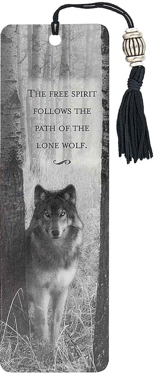 Bookmark - Wolf Beaded
