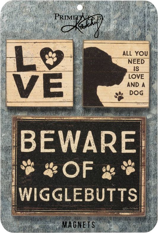 Magnet Set - All You Need Is Love and a Dog