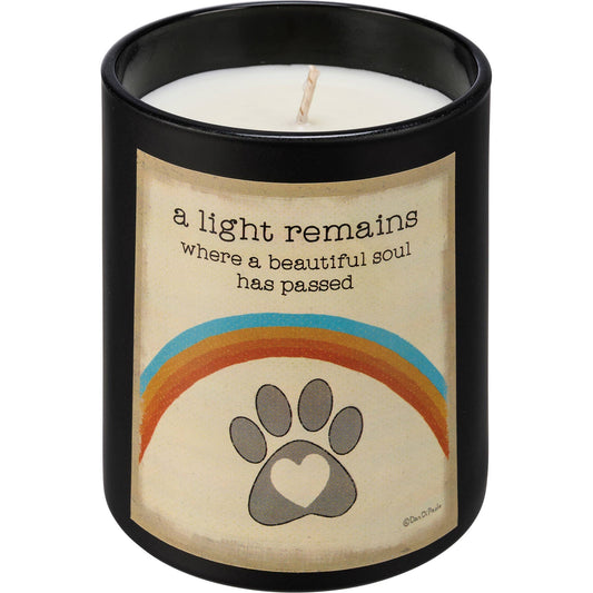 Light Remains a Beautiful Soul Passed Candle *SALE