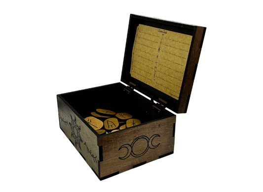 Sunburst Box with Runes Set