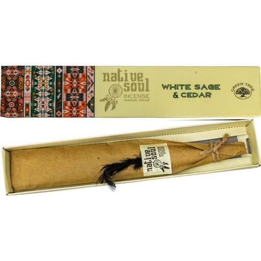 Native Soul Incense 15 Gr - White Sage & Cedar 15 Gram