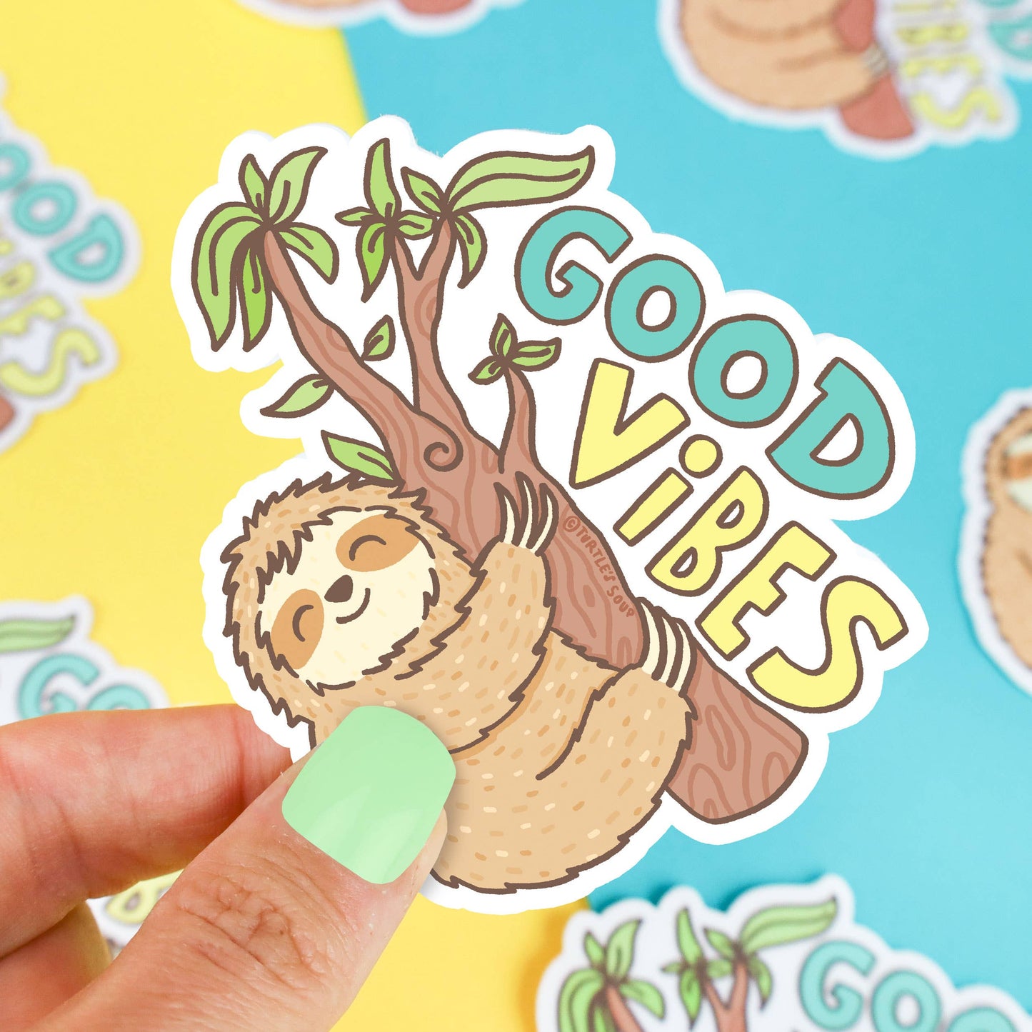 Stickers - TS - Good Vibes Hanging Sloth