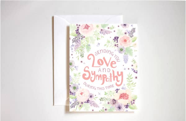 Greeting Card - Stephanie Tara - Sending Love and Sympathy