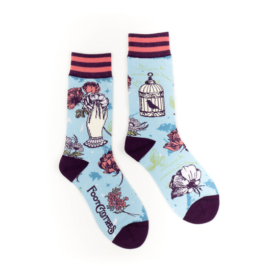 Socks - Floral Nightingale Crew